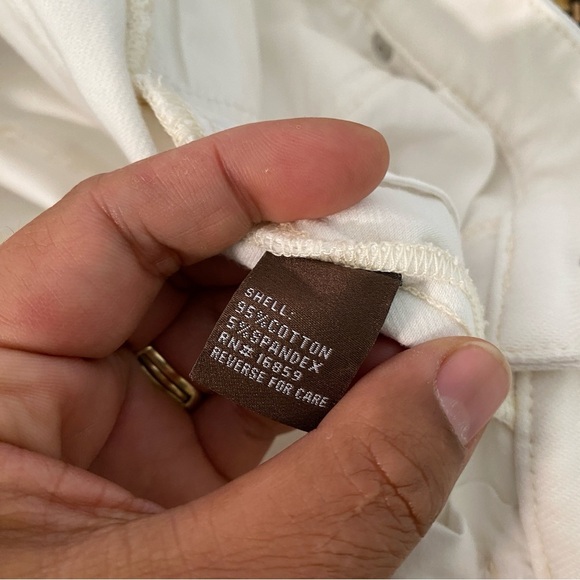 J. Mclaughlin White Skinny Jeans Size8 Cotton Stretch Minimalist Midrise Casual - Picture 6 of 12